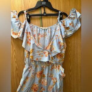 Indulge Light Blue Floral Dress